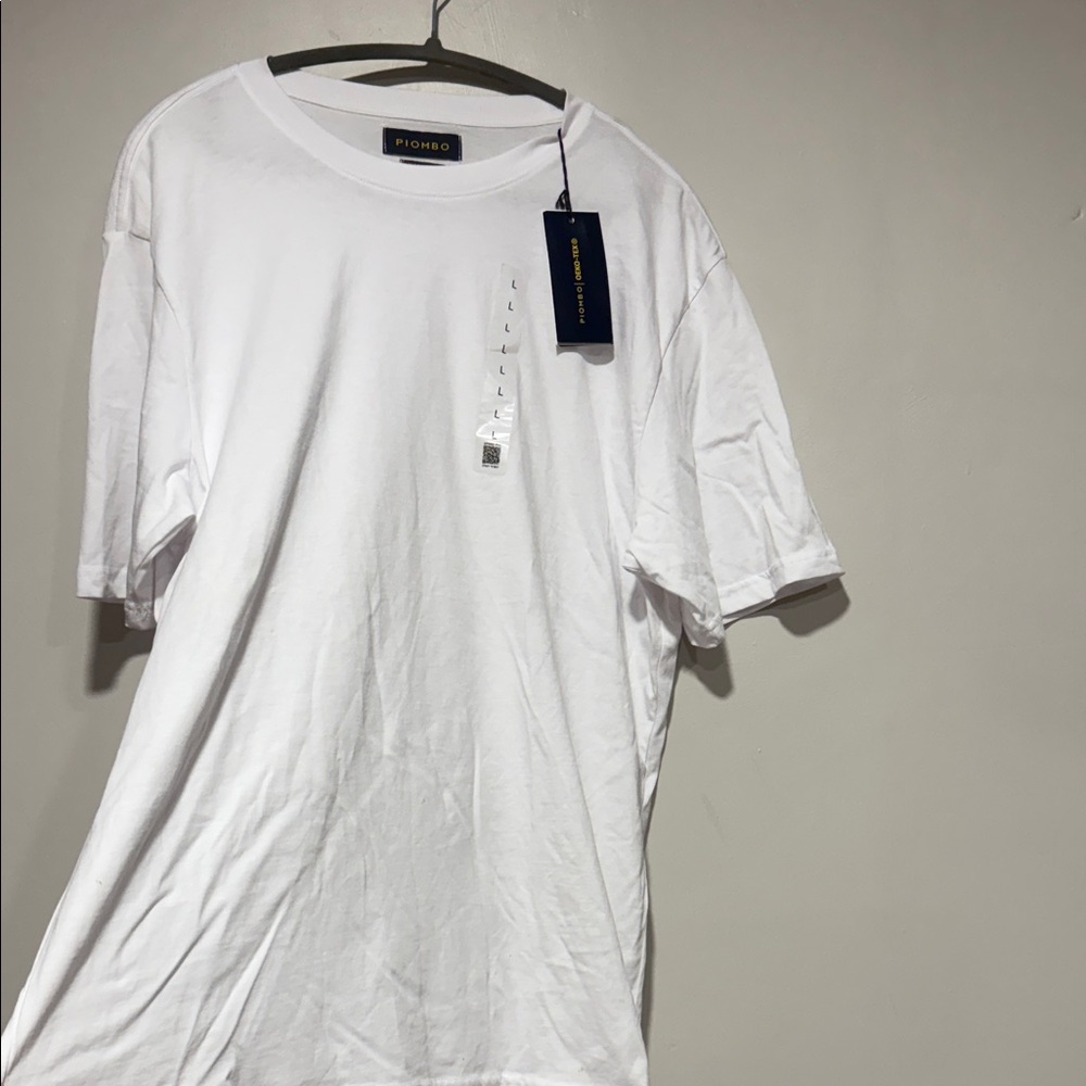 Piombo Classic White Short Sleeve Tee